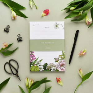 Summer Garden A5 Notepad
