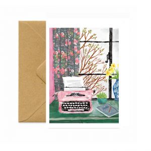 Vintage Typewriter Card