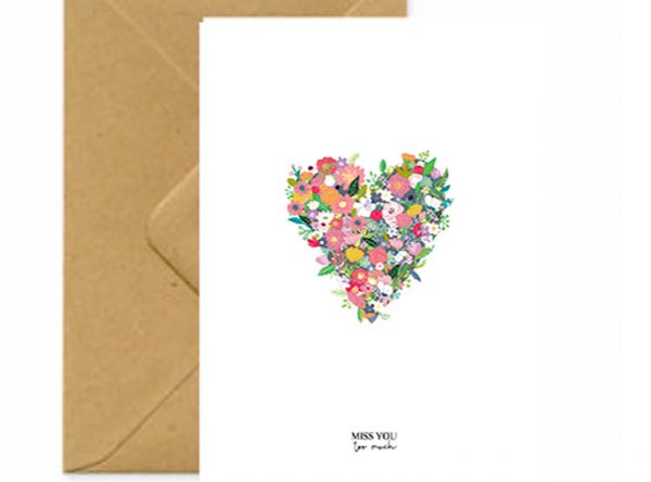 Miss You Too Much Card - Otter and Moose Gift Boxes