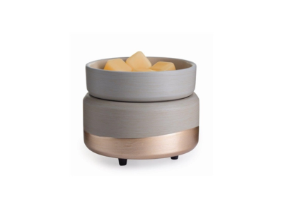 Ceramic Brushed Rose Gold Dipped Electric Wax Melter