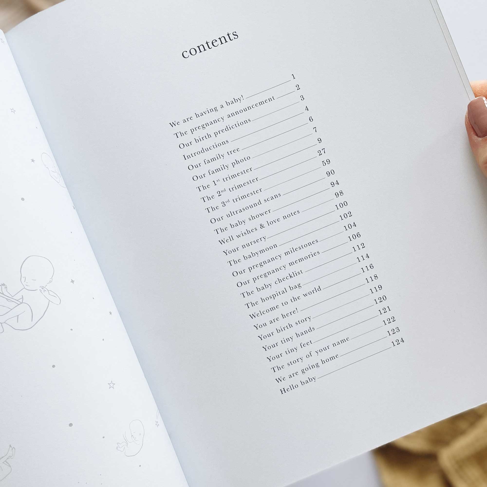 Contents Pregnancy Journal