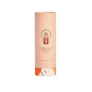 Uplifting Bath Salt Rocks Tube - Amber