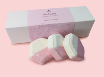 Rhuberry Body Wash Bomb gift box